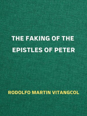 cover image of The Faking of the Epistles of Peter